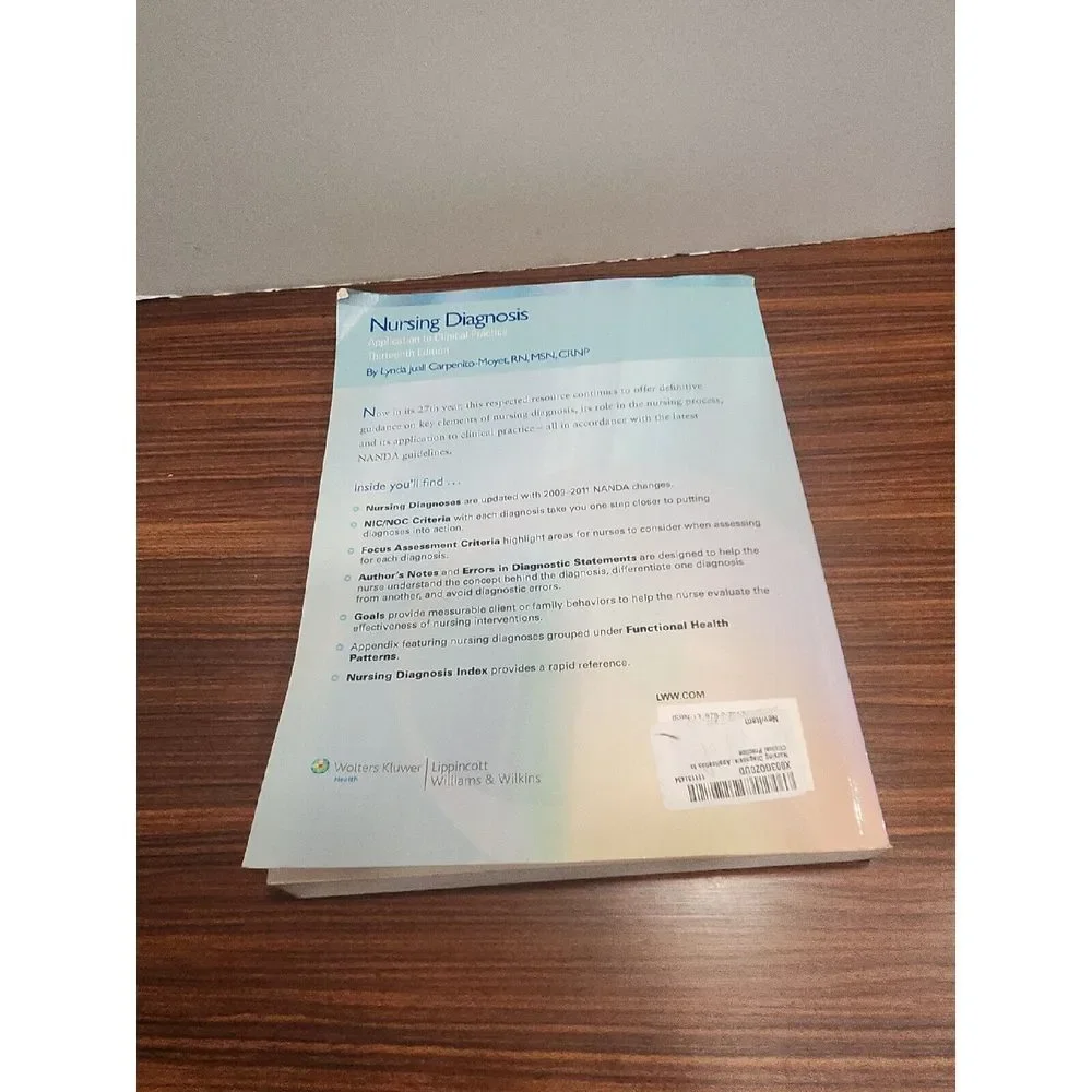 NURSING DIAGNOSIS: APPLICATION‎ TO CLINICAL PRACTICE By Lynda Juall NEW